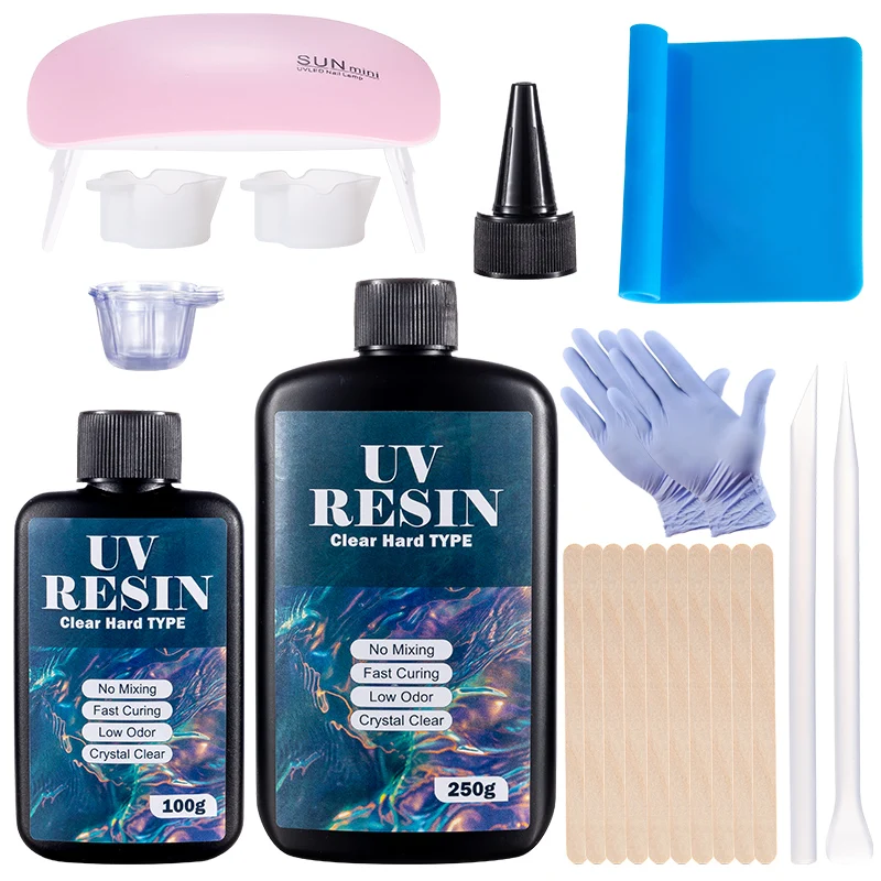 Resin Art Equipment - 하드 UV 수지 접착제 키트 DIY를