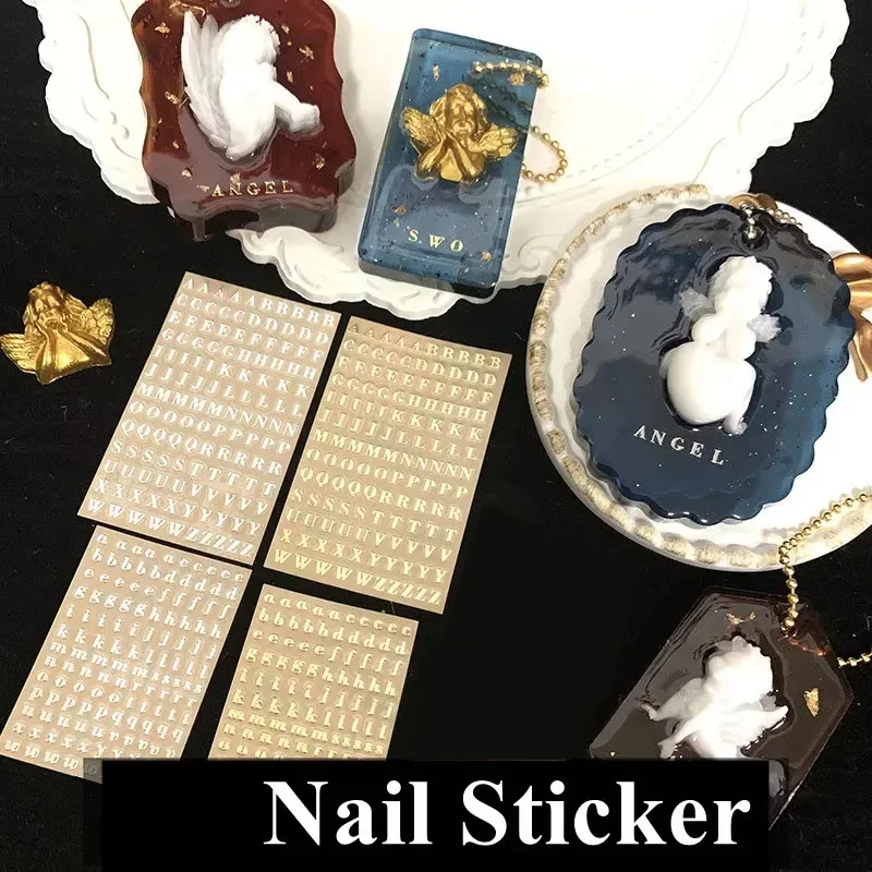 2Pcs 금속 26 미니 알파벳 장식 스티커 DIY 실 - Resin Art Alphabet 리뷰 및 가격