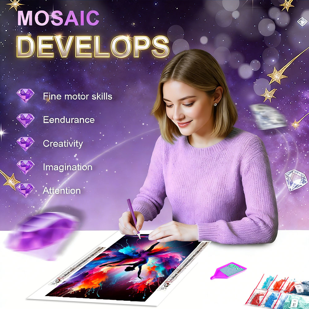 HUACAN 5D DIY 다이아몬드 모자이크 키트 소녀 - Resin Art Wallpaper 리뷰 및 가격