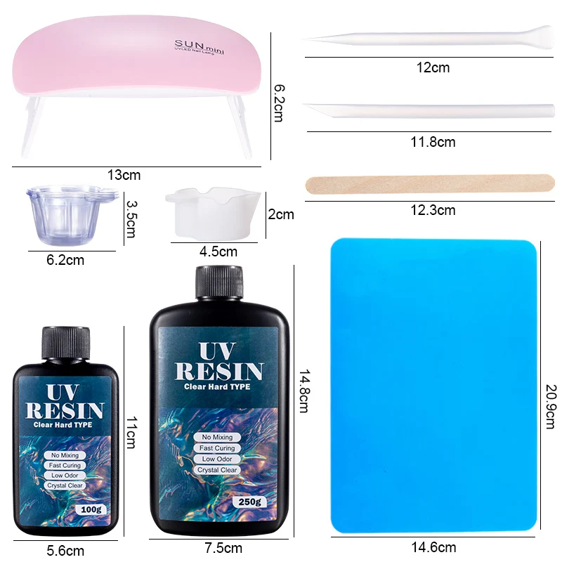 하드 UV 수지 접착제 키트 DIY를 만드는 예술 공예 - Resin Art Equipment 리뷰 및 가격