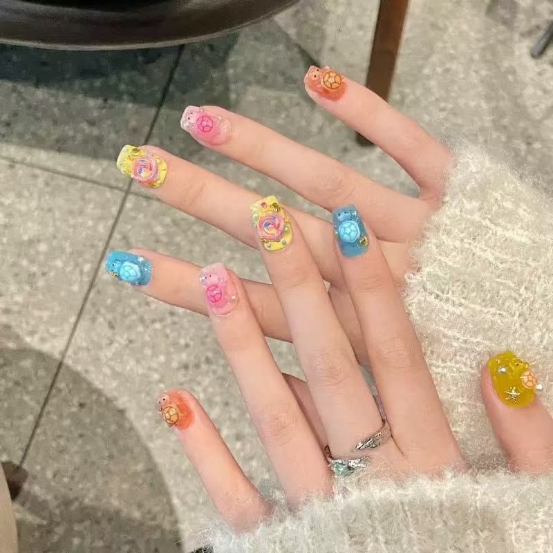100개 미니 컬러풀 터틀 레진 참 플랫 백 카보숑 카 - Resin Art Case 리뷰 및 가격
