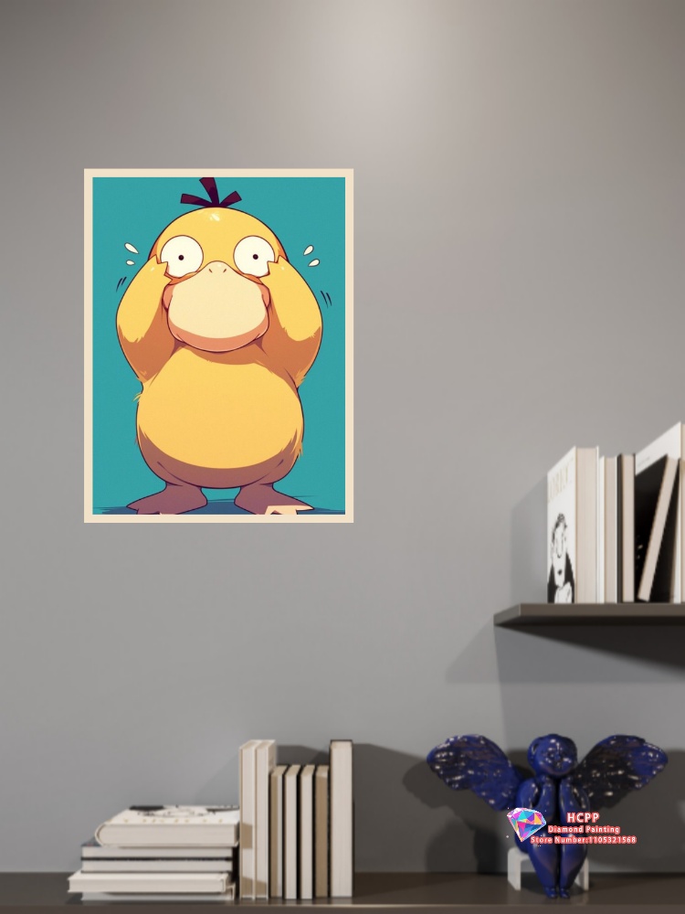 1pc 프레임리스 Psyduck 만화 5D 다이아몬드  - Resin Art Work 리뷰 및 가격